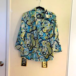 100 % Silk Ann Taylor Blouse SZ 14